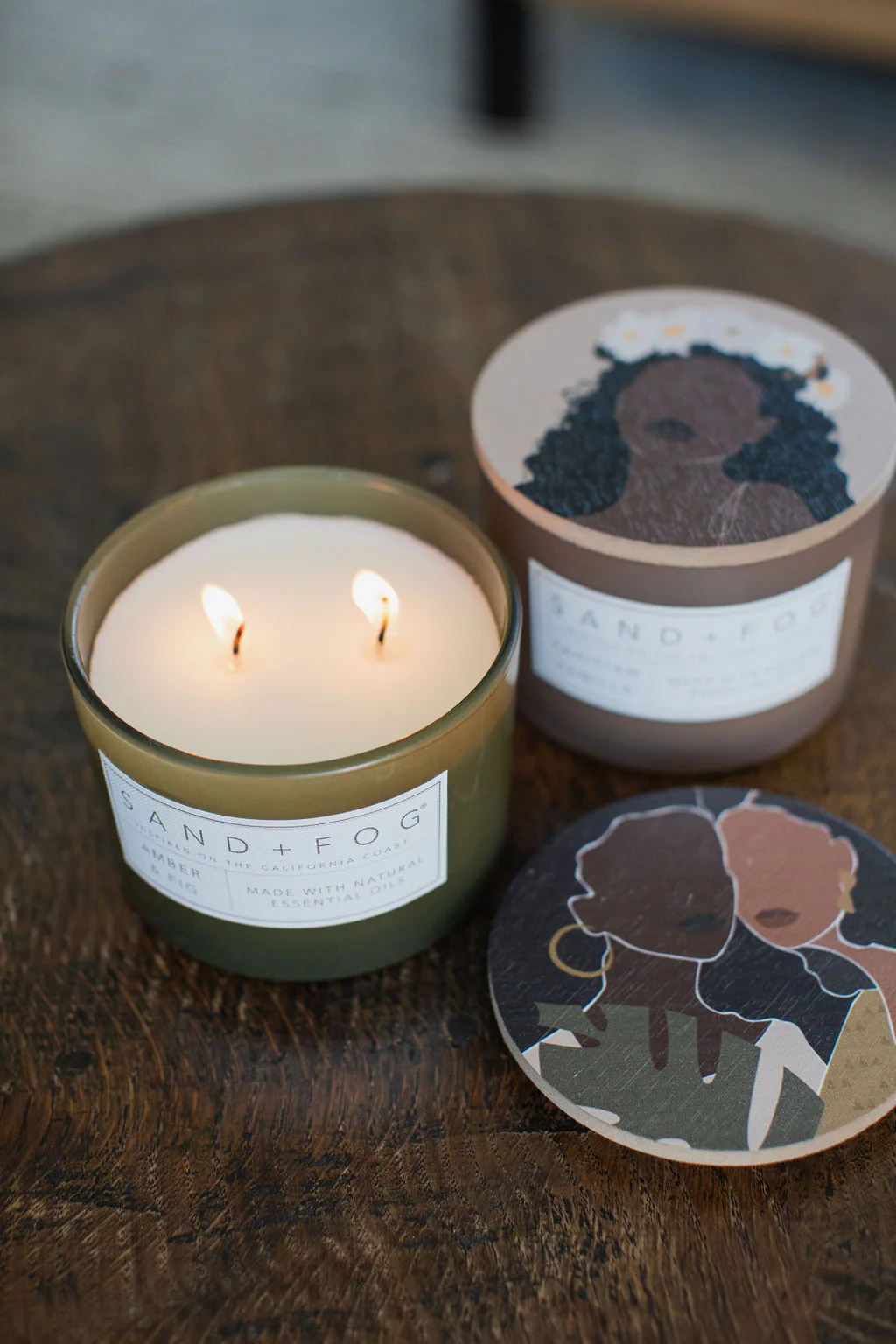 Amber & Fig 12 oz scented candle - Image 5