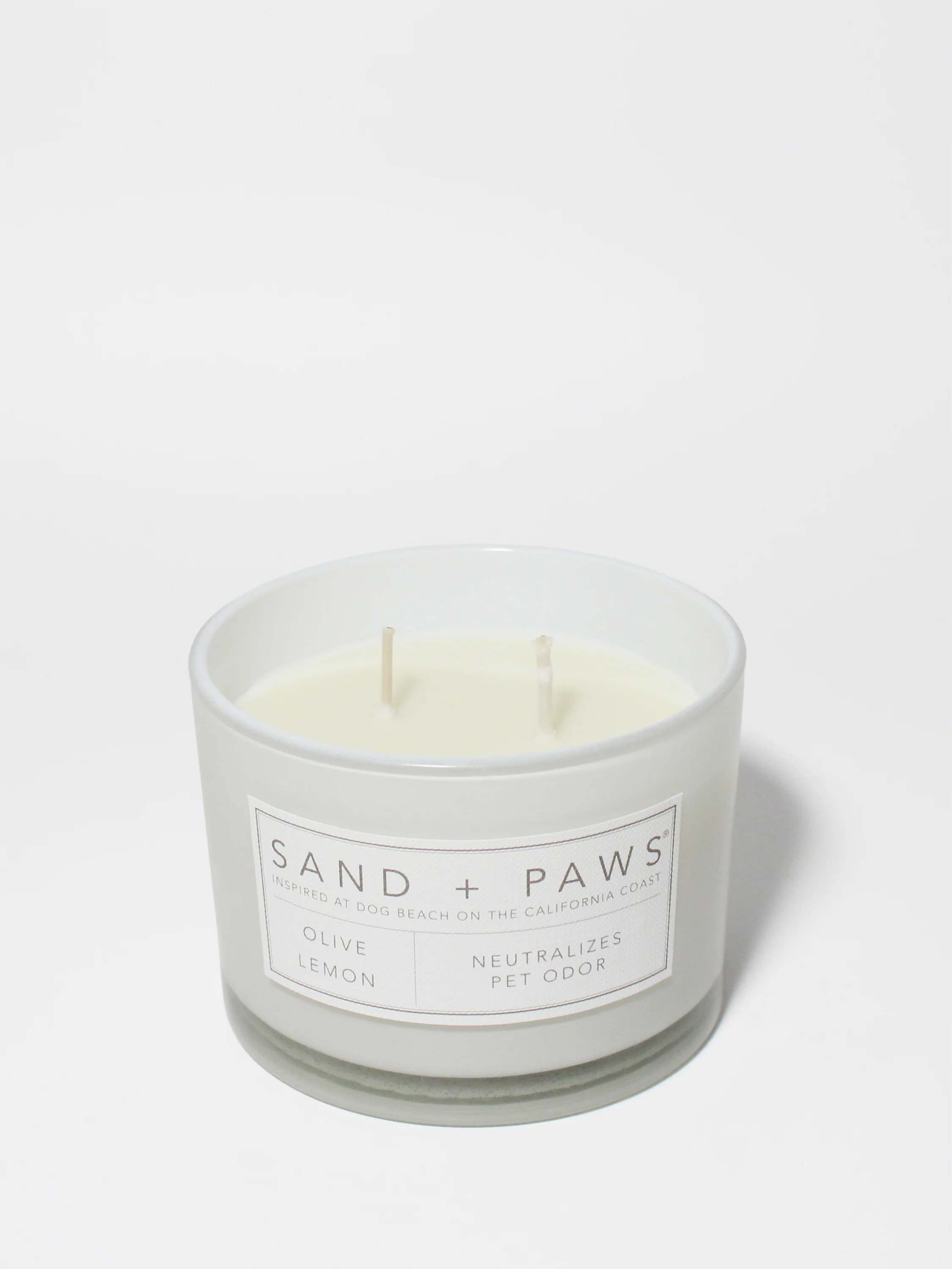 Sand + Paws Olive Lemon 12 oz scented candle - Image 3